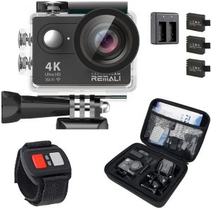 REMALI CaptureCam 4k Ultra HD and 12MP Waterproof Sports Action Camera